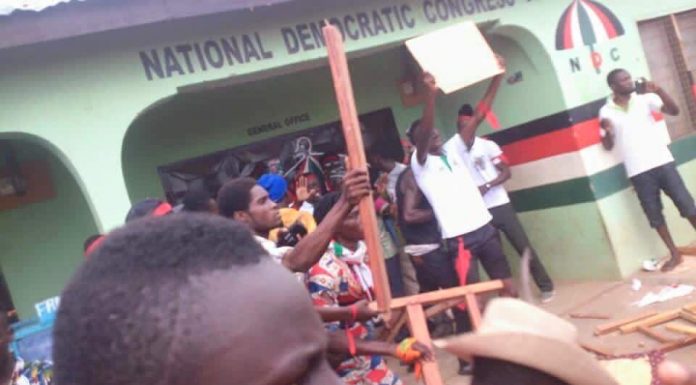One shot dead, Two injured at NDC party office in Kumasi