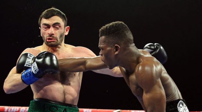 Richard Commey knocks out Isa Chaniev for IBF lightweight world title