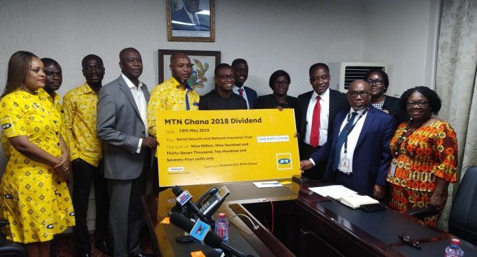 SSNIT receives GH¢ 9.9 million as dividend from MTN Ghana