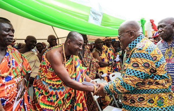 Your name will be written in gold in Oti’s history – Krachiwura tells Prez Akufo-Addo