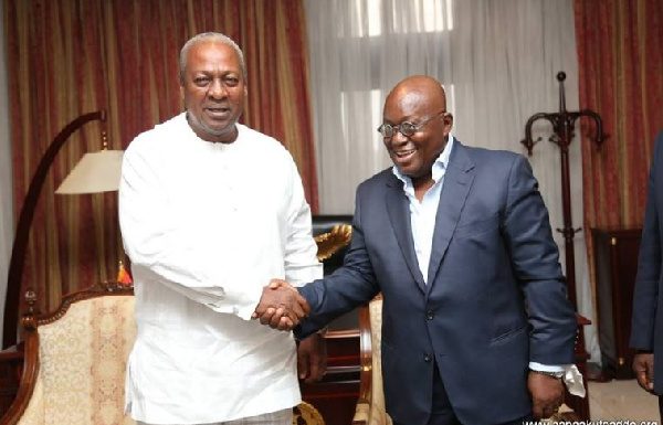 ‘You have been a worthy opponent’ – Mahama tells Akufo-Addo