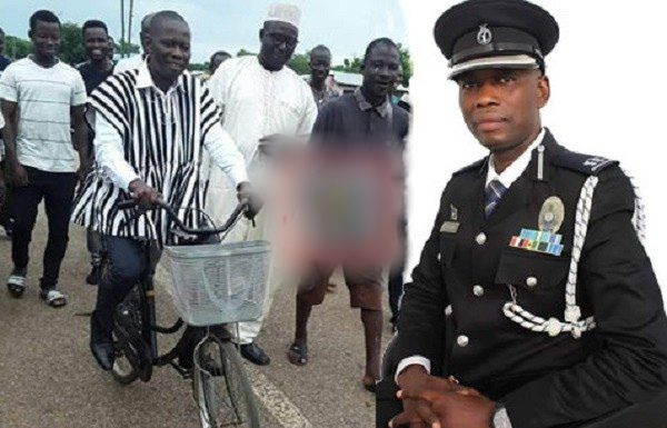 Ex-IGP Executive Secretary rides bicycle to file NDC parliamentary primary nomination