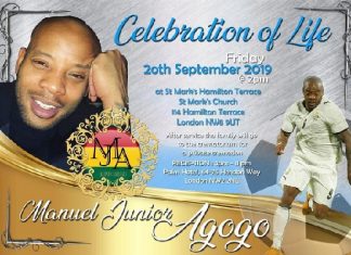 Junior Agogo to be cremated on September 20