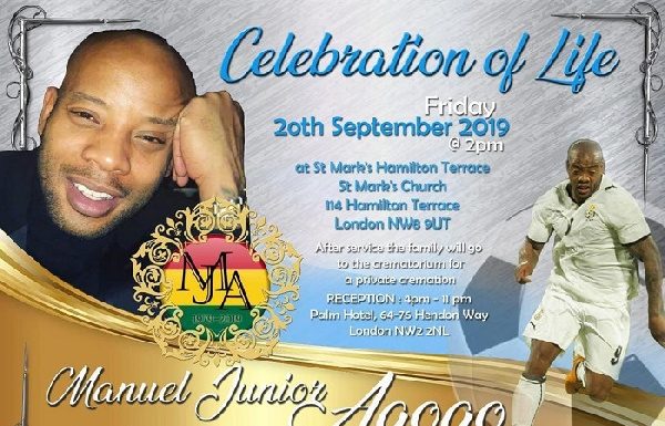 Junior Agogo to be cremated on September 20