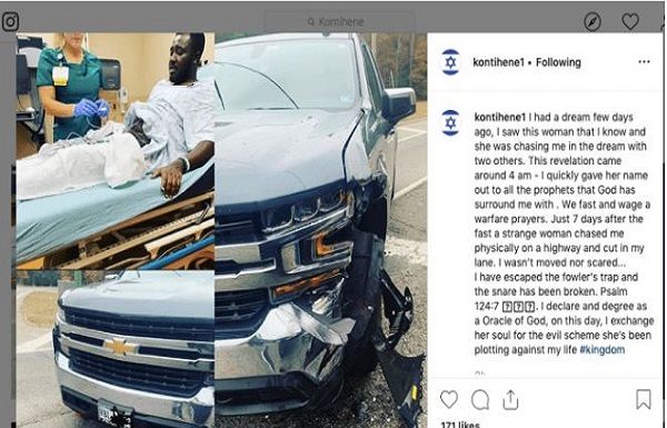 Musician Kontihene involved in gory accident in America