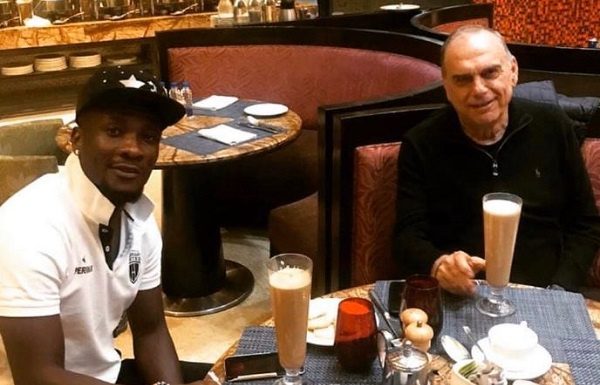 Asamoah Gyan reunites with Avram Grant