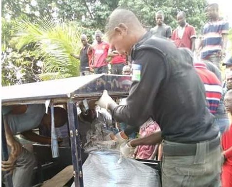 PHOTOS: Pregnant Woman Killed And Tied Up In A Big Sack By Suspected Ritualists