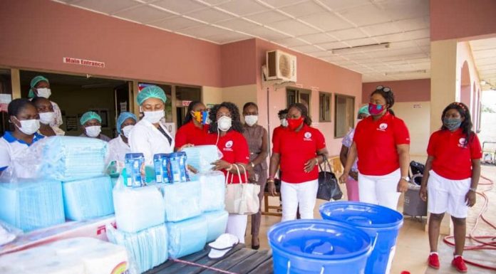 PHOTOS: Elite Ladies Club USA fulfills a yearlong commitment to the Nwamasi Community Clinic in the Ashanti Region