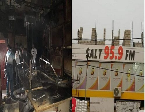 Salt FM burnt down to ashes after it caught fire