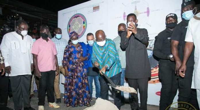 Akufo-Addo cuts sod for $63 Million Takoradi Market Circle redevelopment