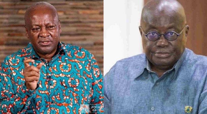 Stop deceiving Ghanaians –Akufo-Addo to Mahama