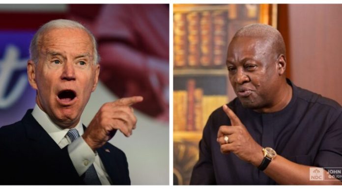 ‘I look forward to working with you’ – Mahama congratulates Biden