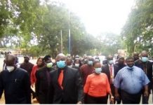 NDC MPs clash with police at EC Headquarters