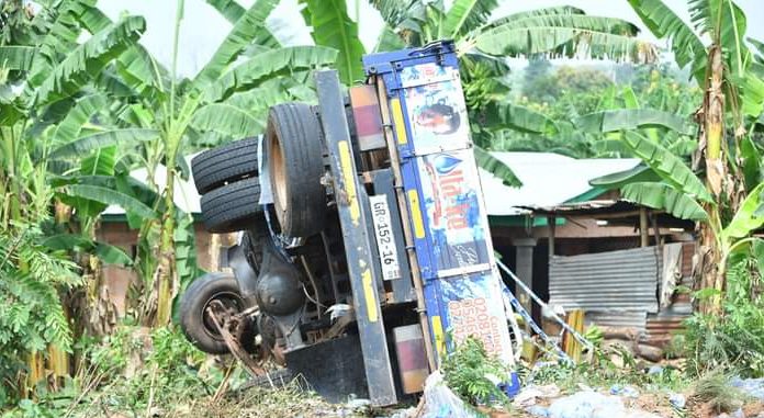 Motorbike Rider Dies After Colliding With Pure Water Truck, Leg Missing