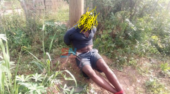 Man killed and tied to an electric pole