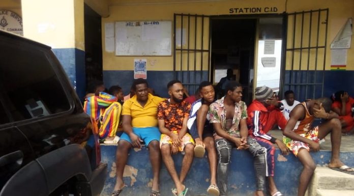 340 Suspects Arrested, 245 Laptops, Wee Retrieved In Special Police Operation At Kasoa