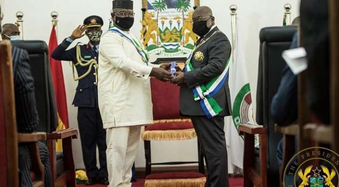 Akufo-Addo grabs Sierra Leone’s highest national award