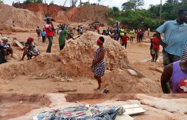 C/R: Three die in galamsey pit collapse, others trapped