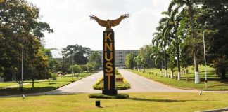 Heavy Security Stationed At KNUST Ahead Of Planned Disturbances Between Two Rival Halls.