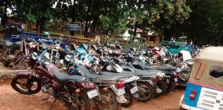 Over 25 Unregistered Motorbikes Confiscated At Wenchi.