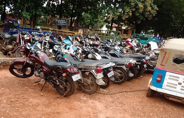 Over 25 Unregistered Motorbikes Confiscated At Wenchi.