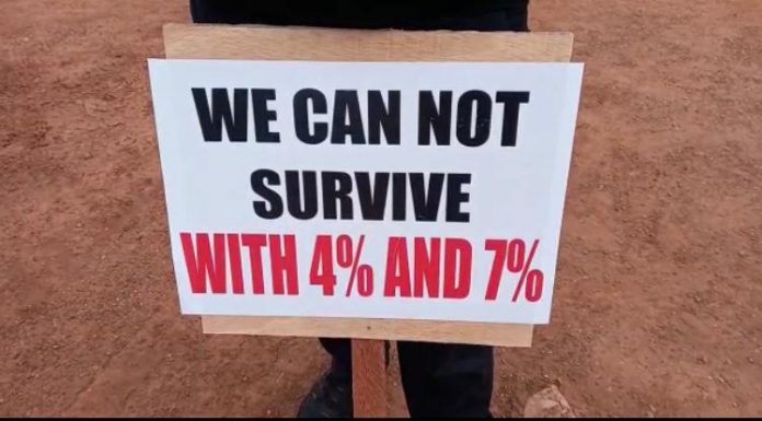 Tamale Government Workers Protest Over 4% and 7% Wage Increment.