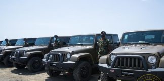 Ghana Armed Forces Receives 60 Vehicles From The President, Cuts Sod For Housing Project.