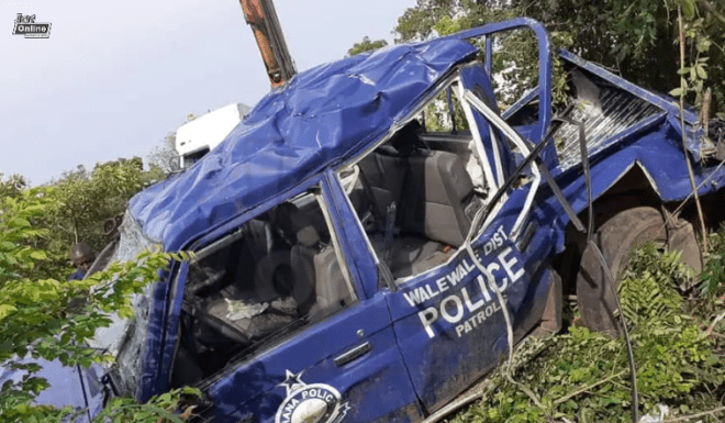 2 Officers Die In An Accident Whiles Responding To An Emergency, 3 Others Injured.