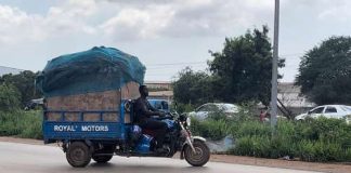 Police Arrests 12 Tricycle Riders For Ignoring A Directive On The Accra-Tema Motorway.