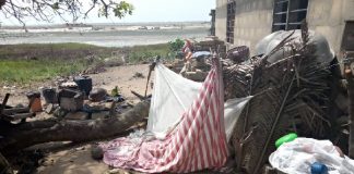 Hundreds Of Natives Rendered Homeless As Tidal Waves Hit Hard Along Keta-Aflao.