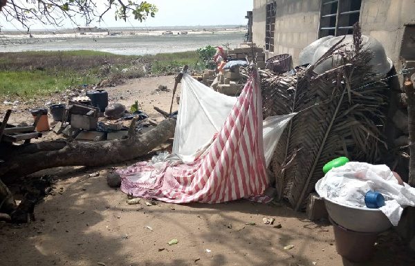 Hundreds Of Natives Rendered Homeless As Tidal Waves Hit Hard Along Keta-Aflao.