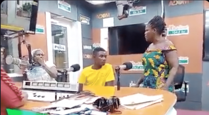VIDEO: Husband receives hot slap from wife on live radio for accusing her of keeping urine in their room