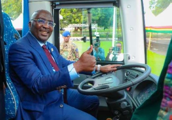 Bawumia hands over 75 buses, 5 pickup vehicles to SHSs