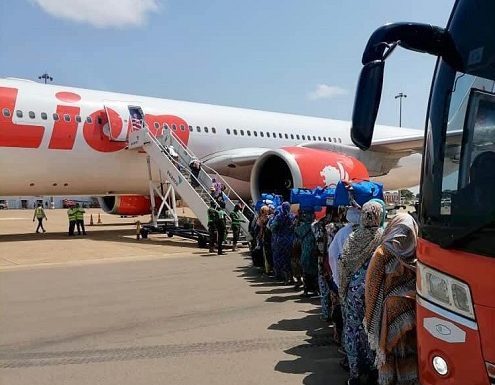433 Muslim pilgrims airlifted from Tamale to Saudi Arabia