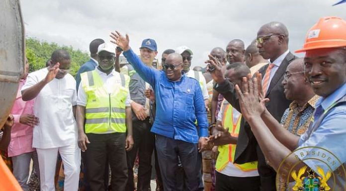 Akufo-Addo cuts sod for €500million Manso to Huni Valley Railway Line