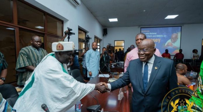 Support me to fight galamsey head-on – Akufo-Addo to chiefs