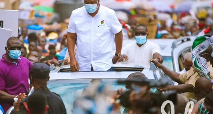 Mahama takes campaign to Bono East