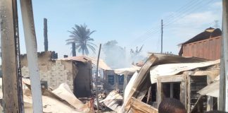 Fire Burns Down Properties At Kotobabi Abavana Down.