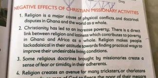 NaCCA Demands Immediate Withdrawal Of Controversial History Textbook Against Christianity.