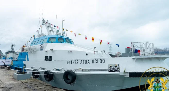 Akufo-Addo presents 5 boats to Ghana Navy; commissions oil spill vessel