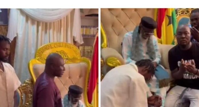 Black Sherif visits National Chief Imam after BET award win