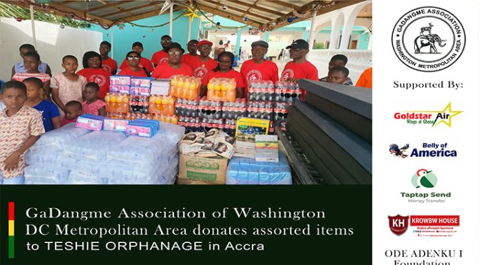 GaDangme Association of Washington DC Donates to Teshie Orphanage To Mark 40th Anniversary