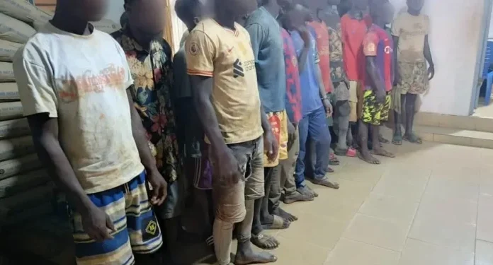 Police arrest 22 suspects in connection with illegal mining at Dominase Nkwanta and Adjakaa Manso